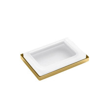 Мыльница настольная Colombo Design Look PVD золото матовое матовое стекло B1640.OM-VAN