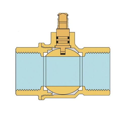 Кран шаровой для газа Tiemme TORNADO 1 1/4 ВР х 1 1/4 ВР бабочка 2390016