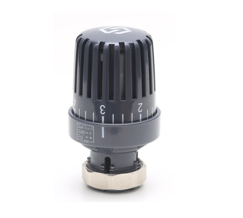 Термостатическая головка Stout Premium M30x1.5 с жидкостным датчиком графит TR55002