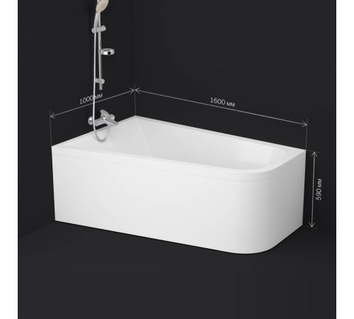 Ванна акриловая AM.PM Like 160х100 см левосторонняя W72A-160L100W-A2