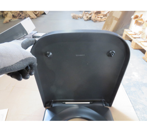 Сиденье с крышкой для унитаза Duravit Happy D.2 антрацит матовый 0064591300_УЦ