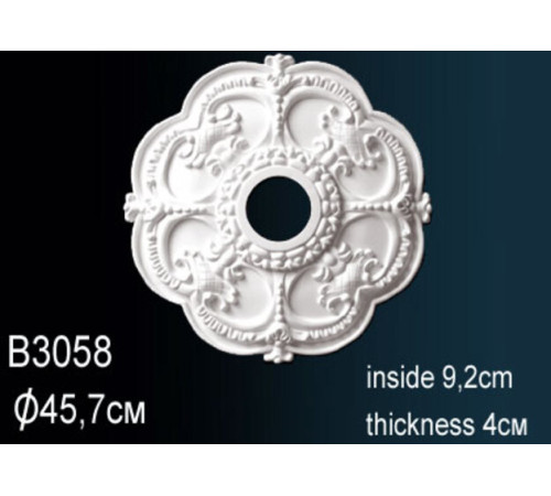 Розетка потолочная Perfect B3058 полиуретановая 580 мм B3058