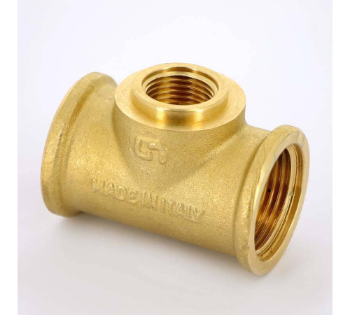 Тройник латунный Uni-Fitt 1x1/2x1 ВР 615G4240