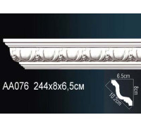 Карниз потолочный полиуретановый Perfect AA076 с рисунком 150x150x2400 мм AA076