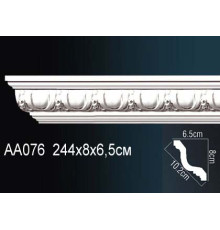 Карниз потолочный полиуретановый Perfect AA076 с рисунком 150x150x2400 мм AA076