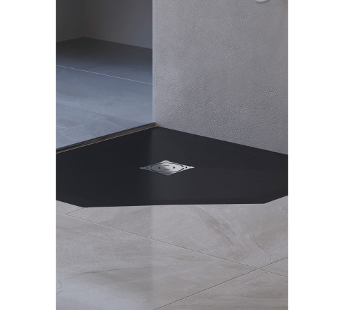 Душевой поддон трапеция RGW Stone Tray ST/T-G графит 1000x1000 мм 16155100-02