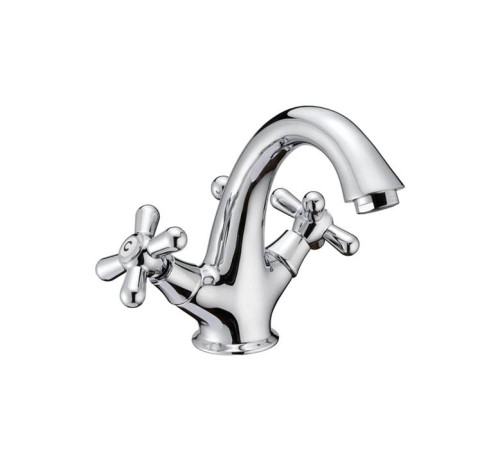 Смеситель для раковины HUBER Croisette на 1 отверстие с донным клапаном хром CS00151121