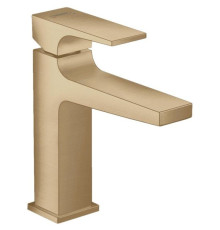 Смеситель для раковины Hansgrohe Metropol 110 однорычажный с донным клапаном Push-Open шлифованная бронза 32507140