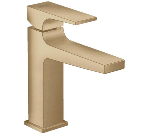 Смеситель для раковины Hansgrohe Metropol 110 однорычажный с донным клапаном Push-Open шлифованная бронза 32507140