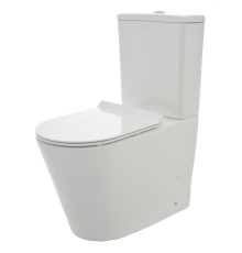 Унитаз напольный Aquanet AQM1001 безободковый с сиденьем микролифт AQM1001