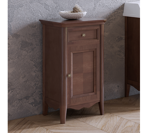 Тумба напольная Tiffany World Veronica Nuovo 1 дверца 1 ящик петли справа орех VER2150D-N