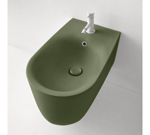 Биде подвесное Kerasan Nolita 55х35 см с креплениями WB9N Verde muschio 532511