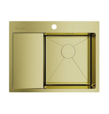 Кухонная мойка Omoikiri Akisame 65-R-LG 65x51 см светлое золото 4973084