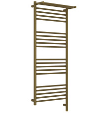 Полотенцесушитель электрический Сунержа Богема 3.1 с полкой 500х1200 мм правый состаренная бронза браш 05-6007-1250