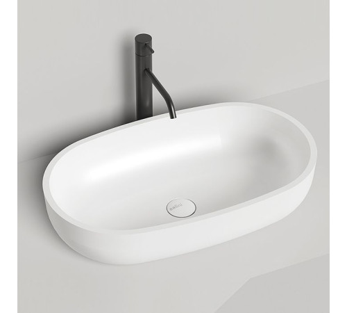 Раковина накладная Salini Gloria 64х38.5х14.5 см S-Stone белый матовый 1102205M