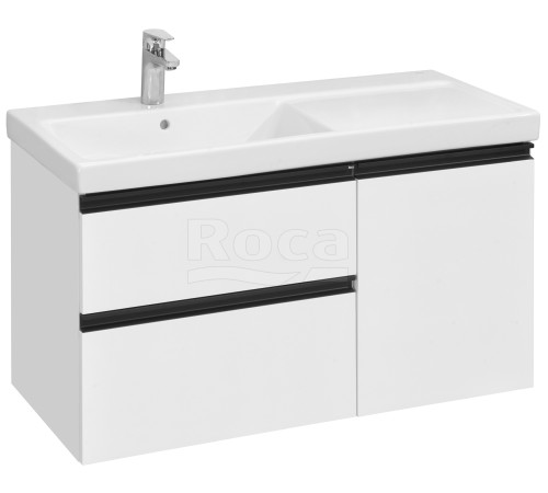 Тумба под умывальник подвесная Roca Domi 1042x517x577 мм Белый глянец A857477806