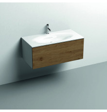 Комплект мебели Kerasan Shape Mobile 102х52 см подвесной 1 ящик белый/дуб 547001/9325K1