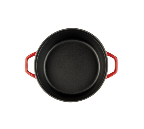 Кастрюля глубокая Hascevher Yeni Derin 28 см красная A905528