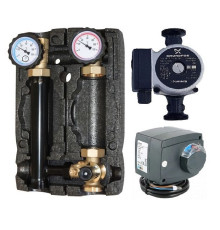 Насосная группа Hoobs 1 ВР х 1 1/2 НР с трехходовым клапаном, сервоприводом и насосом UPSO 25-60 HB-21355N-M33-G6M21