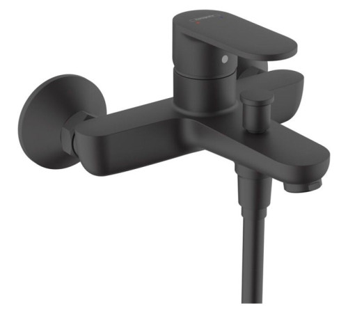 Смеситель для ванны Hansgrohe Vernis Blend однорычажный внешний монтаж матовый черный 71440670