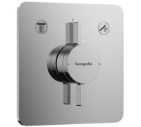 Смеситель для 2 потребителей hansgrohe DuoTurn Q внешняя часть хром 75414000