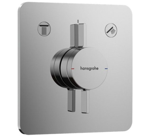 Смеситель для 2 потребителей hansgrohe DuoTurn Q внешняя часть хром 75414000