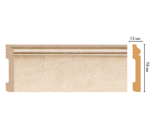 Плинтус напольный DECOMASTER D005-18D ДМ 79х13х2400 мм D005-18D ДМ