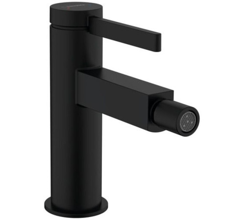 Смеситель для биде hansgrohe Finoris однорычажный с клапаном Push-Open матовый черный 76200670