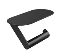 Держатель туалетной бумаги Hansgrohe WallStoris с полкой черный матовый 27928670