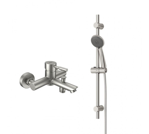 Смеситель для ванны и душа с душевым комплектом Dorff Logic New D0103030SS