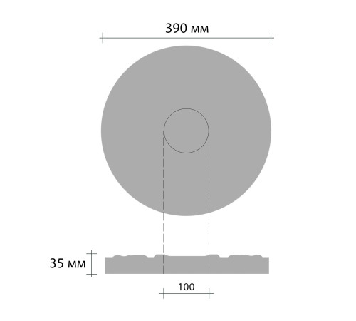 Розетка потолочная DECOMASTER 80206/10 диаметр 390 мм 80206/10