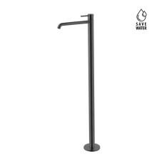 Смеситель для раковины напольный Newform X-STEEL 316 излив 280 мм наружная часть PVD Brushed gun metal 69618EX.59.064