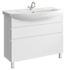 Тумба под умывальник напольная Aqwella Rodos 1016х335х850 мм белый ROD01102N