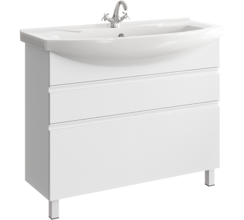 Тумба под умывальник напольная Aqwella Rodos 1016х335х850 мм белый ROD01102N