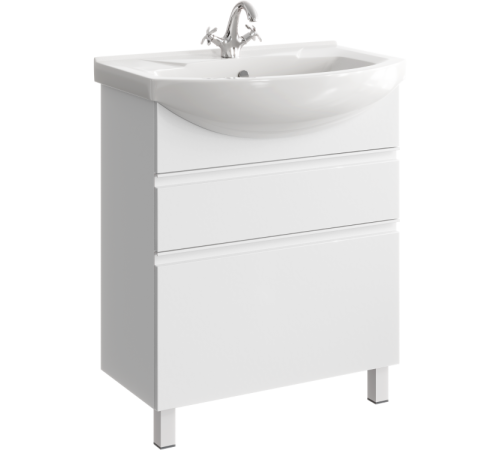 Тумба под умывальник Aqwella Rodos напольная 688х850х314 мм белый ROD01072N