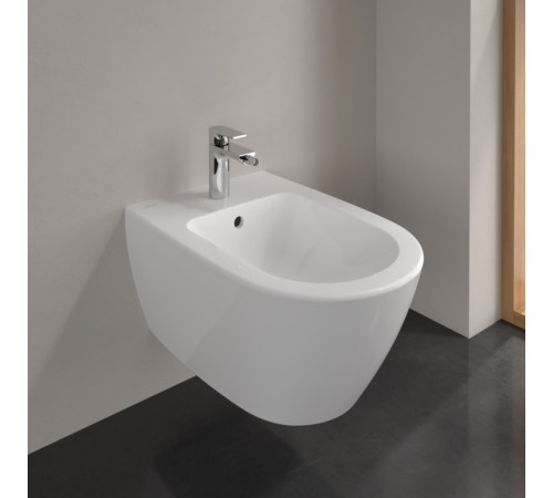 Биде подвесное Villeroy & Boch Subway 2.0 37х56.5х28 см CeramicPlus альпийский белый 540000R1