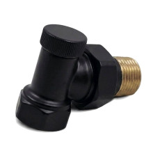 Запорный клапан Primoclima Armature угловой 1/2 черный матовый PC740SN