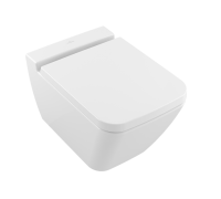 Унитаз подвесной Villeroy & Boch Finion 375x560 мм CeramicPlus альпийский белый 4664R0R1
