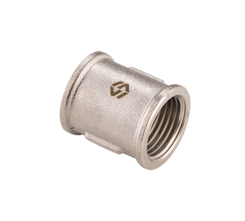 Муфта соединительная General Fittings 2 ВВ латунь никелированная BF52009