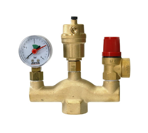 Группа безопасности котла ZOTA 1 3 бар латунь 00-00001799