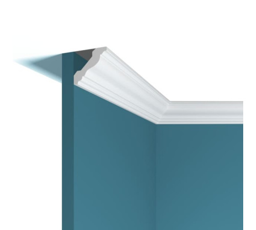 Карниз потолочный Perfect Plus P21 из ударопрочного полимера 2000x65x65 мм P21