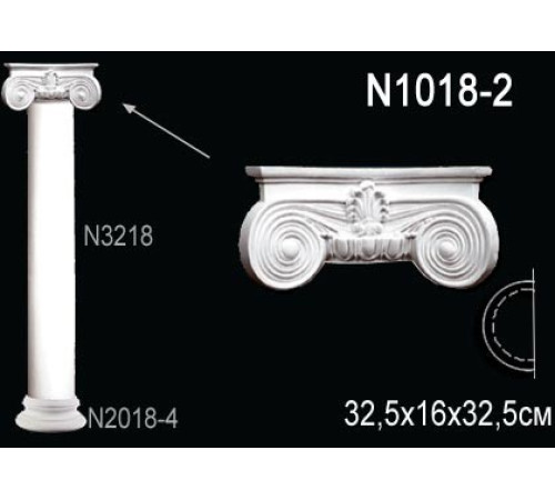 Капитель полуколонны Perfect N1018-2
