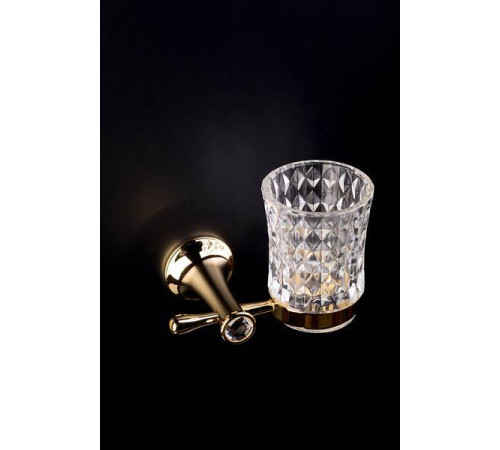 Стакан для ванной подвесной Boheme Chiaro золото 10504