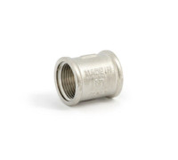 Муфта прямая Tiemme 2 ВВ никелированная 602N7701