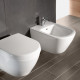 Биде подвесное Villeroy & Boch Subway 2.0 37х56.5х28 см CeramicPlus альпийский белый 540000R1
