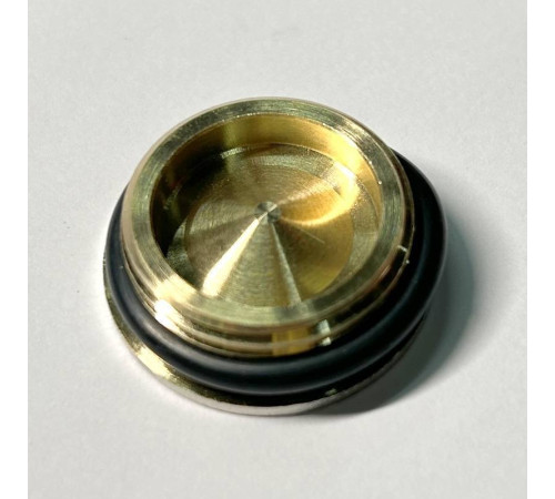 Заглушка резьбовая наружная Uni-Fitt 3/4 с прокладкой O-ring никелированная 609N3001