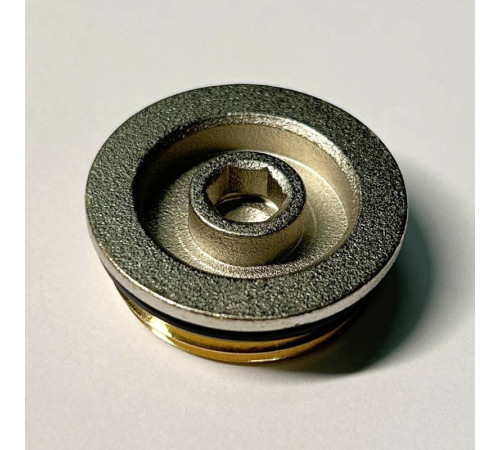 Заглушка General Fittings 1 НР с прокладкой O-Ring никелированная 609N4001