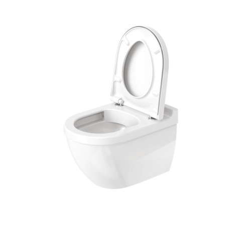 Унитаз подвесной безободковый Duravit Starck 3 540x360 мм с сиденьем микролифт белый 45270900A1
