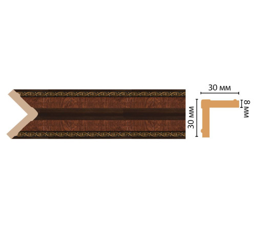 Угол DECOMASTER 116-2 ДМ 30x30x2400 мм 116-2 ДМ
