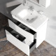 Тумба под раковину напольная AM.PM Like 80 см 2 ящика белый глянец M80FSX0802WG